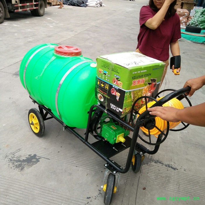 手持高压四轮打药机 300L果树高压喷雾打药用设备 远射程图4