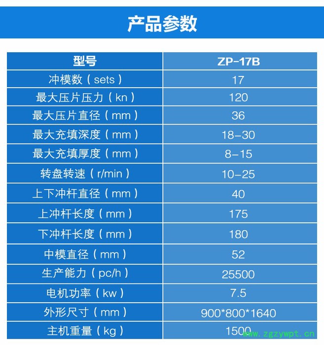 ZP17B旋转式压片机 双压式自动旋转连续压片机药剂颗粒压片设备图3