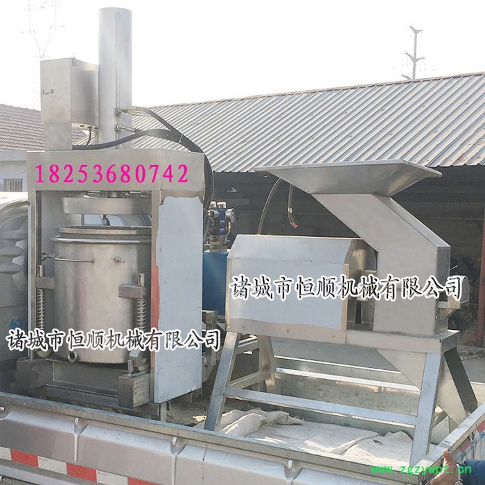 药材浸泡酒渣立式液压压榨机 房县洑汁黄酒榨汁机  绍兴黄酒酒糟压榨机图4