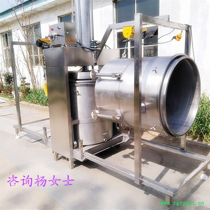 酵素液过滤压榨机 天然桑葚酵素果酒提取压榨机 发酵研磨药材药粉药汁固液分离机 酵素压榨机图5