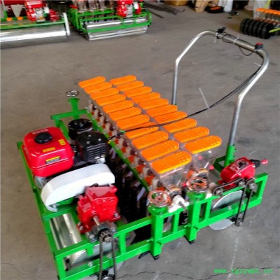 新款株距可调蔬菜播种机 多功能菜籽药材播种机 供应油菜播种机 优民