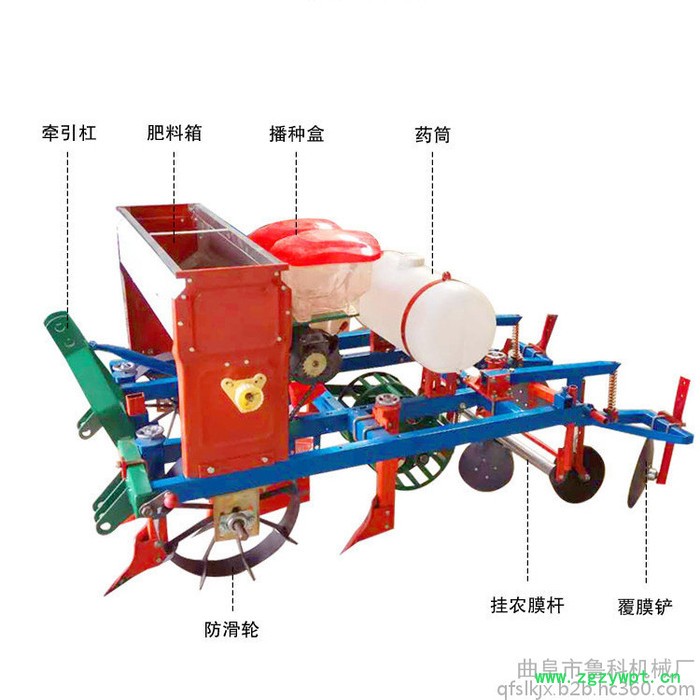 蔬菜播种机 起垄播种施肥覆膜一体机鲁科药材苜蓿草播种机图7