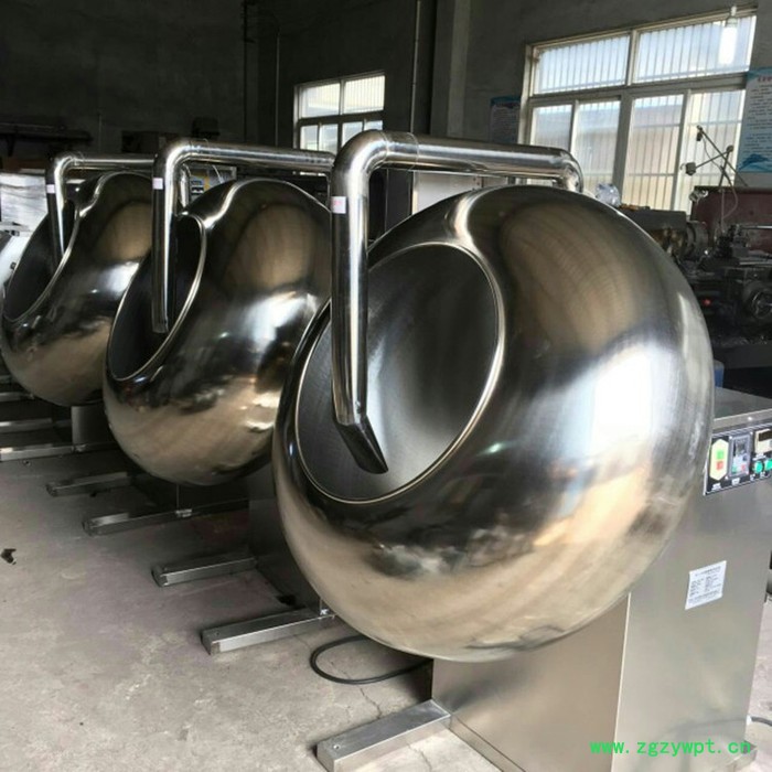 BY800/by1000荸荠式糖衣机抛光衣机水丸机供风供热调速不锈钢锅子图4