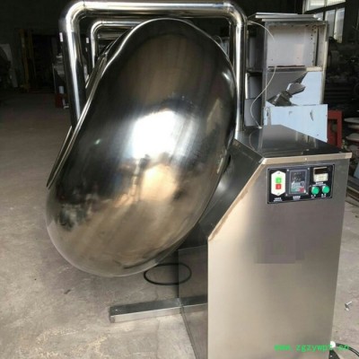 BY800/by1000荸荠式糖衣机抛光衣机水丸机供风供热调速不锈钢锅子