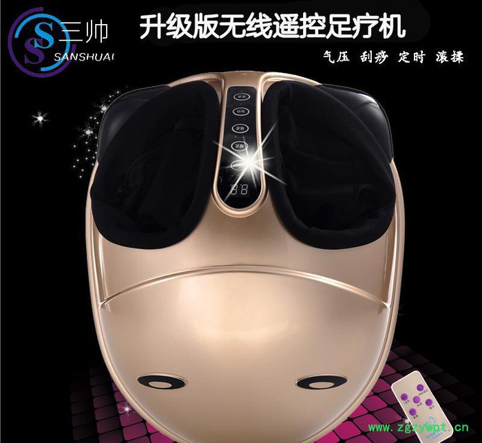 **电动足疗机加热刮痧气囊滚轮美足宝足疗机脚底按摩器