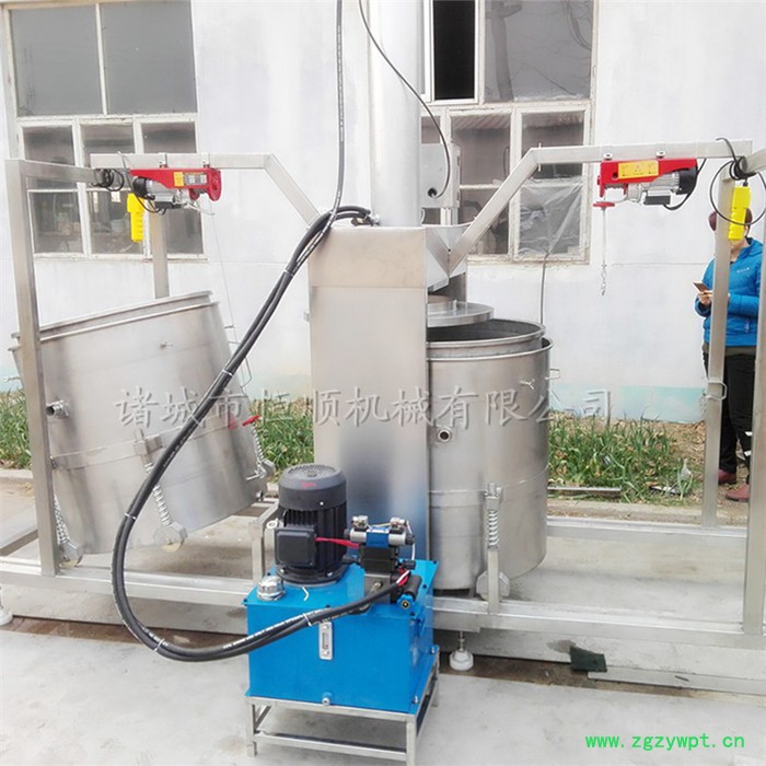 米酒高效压榨机  薏米酒压滤机  中药材药渣压榨机图2