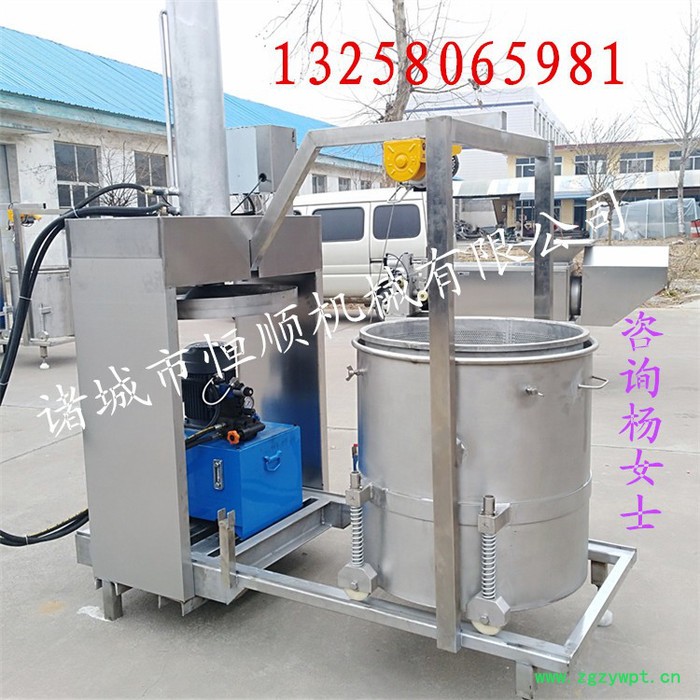 中草药压榨机 中药渣压榨过滤收汁机 中药材深加工固液分离提取设备  诸城恒顺机械图2
