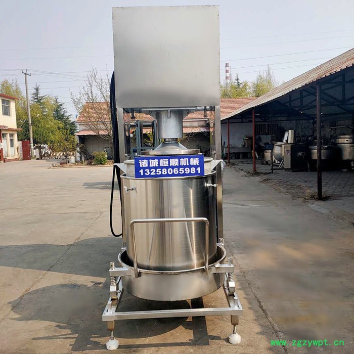 药食同源梨膏压榨机 生姜大枣中药材复合熬煮浆渣过滤压榨机图6