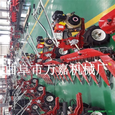 小型前置式割台割晒机 农用艾草收割机 多功能秸秆割倒机药材收割机