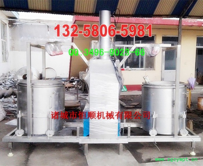 全自动出料收汁压榨机  新型液压式双桶轮换压榨机   药材、药渣压榨机图5