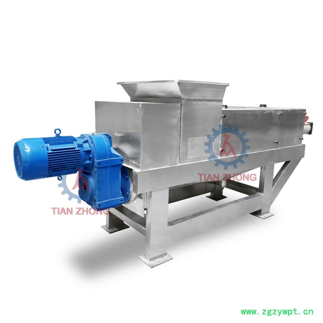 供应天众YZJ-200水果双螺旋压榨挤压脱水机、小型号药材麦苗榨汁挤压机、麦苗压榨机 双螺旋水果压榨挤压脱水机大小型号图6