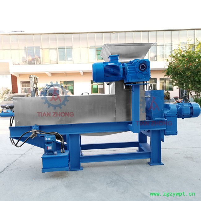 供应天众YZJ-200水果双螺旋压榨挤压脱水机、小型号药材麦苗榨汁挤压机、麦苗压榨机 双螺旋水果压榨挤压脱水机大小型号图3