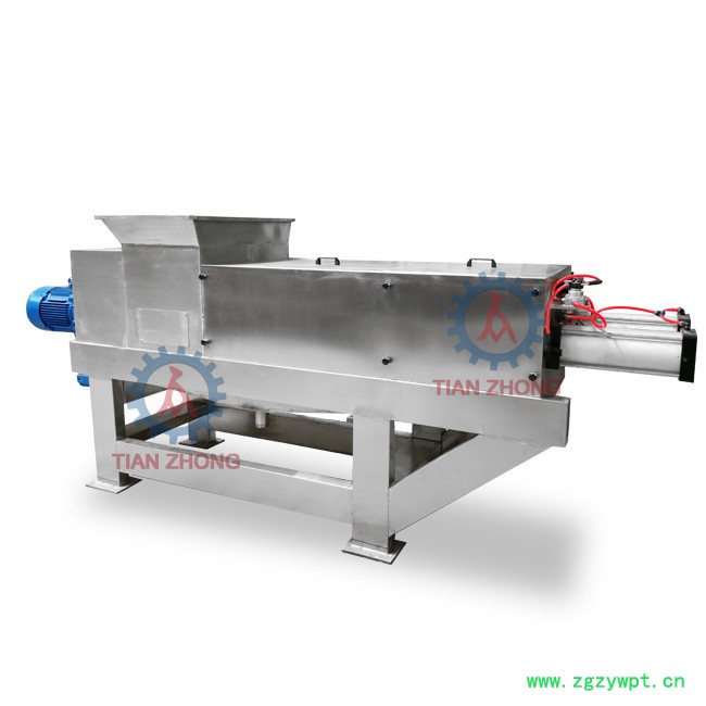 供应天众YZJ-200水果双螺旋压榨挤压脱水机、小型号药材麦苗榨汁挤压机、麦苗压榨机 双螺旋水果压榨挤压脱水机大小型号图2
