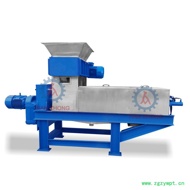 供应天众YZJ-200水果双螺旋压榨挤压脱水机、小型号药材麦苗榨汁挤压机、麦苗压榨机 双螺旋水果压榨挤压脱水机大小型号图4