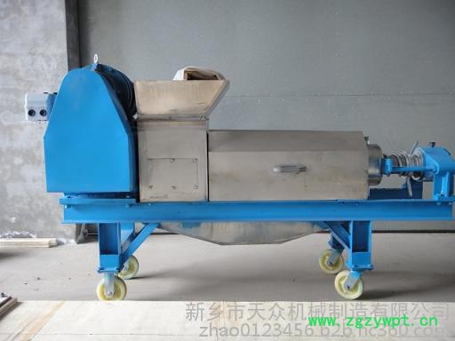中药材中药渣脱水压榨机、药渣药材挤压机、榨汁压榨机图3