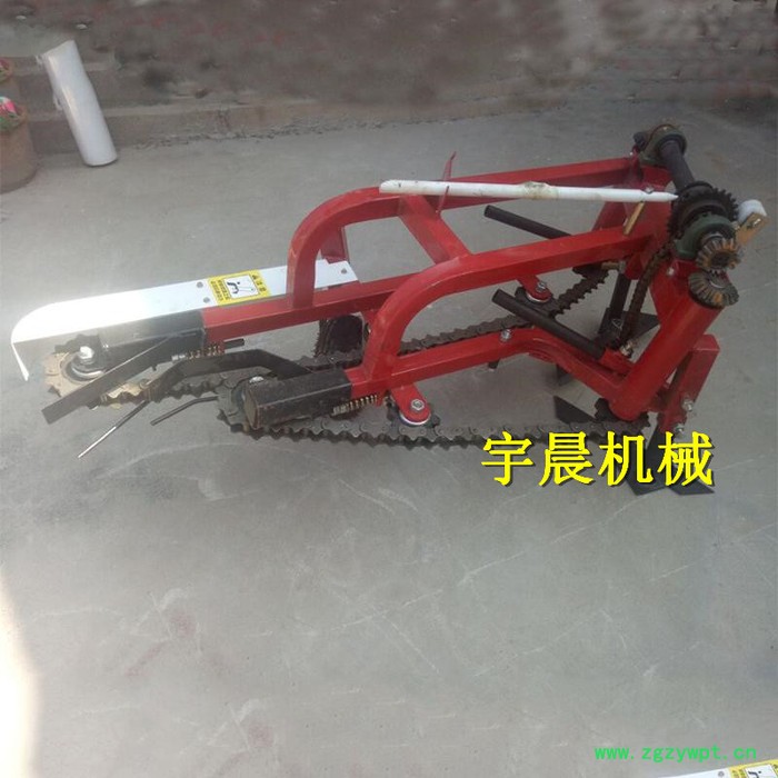 新型花生收获机 宇晨拖拉机带的平地起垄两用花生药材收割机抖土干净图8