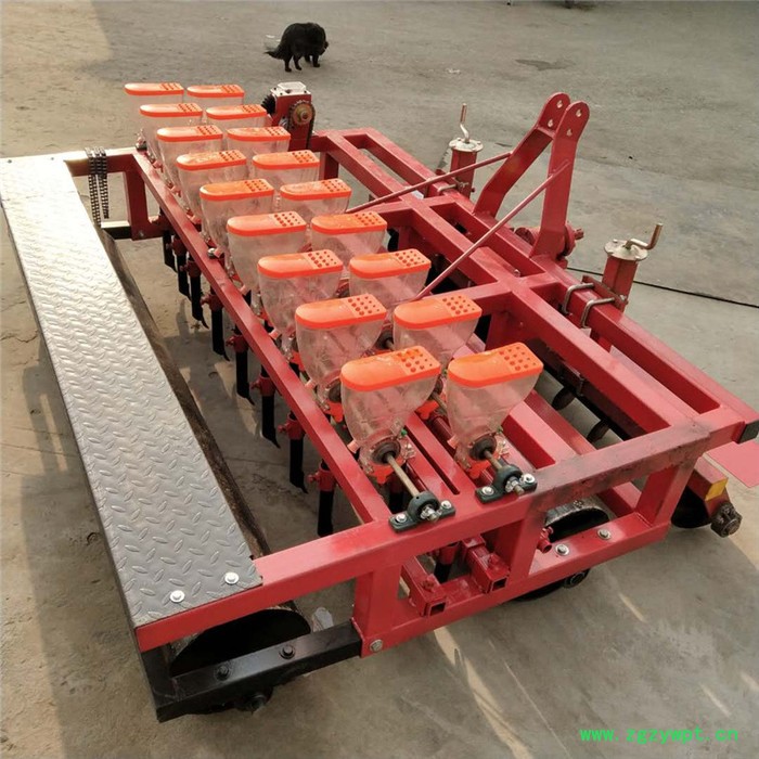 畅销型三行四行手推式播种机 新款手推蔬菜药材播种机 汽油播种机富兴图8