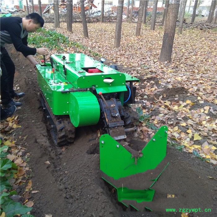 果园履带施肥机 柴油遥控开沟机 五大功能加打药一体机