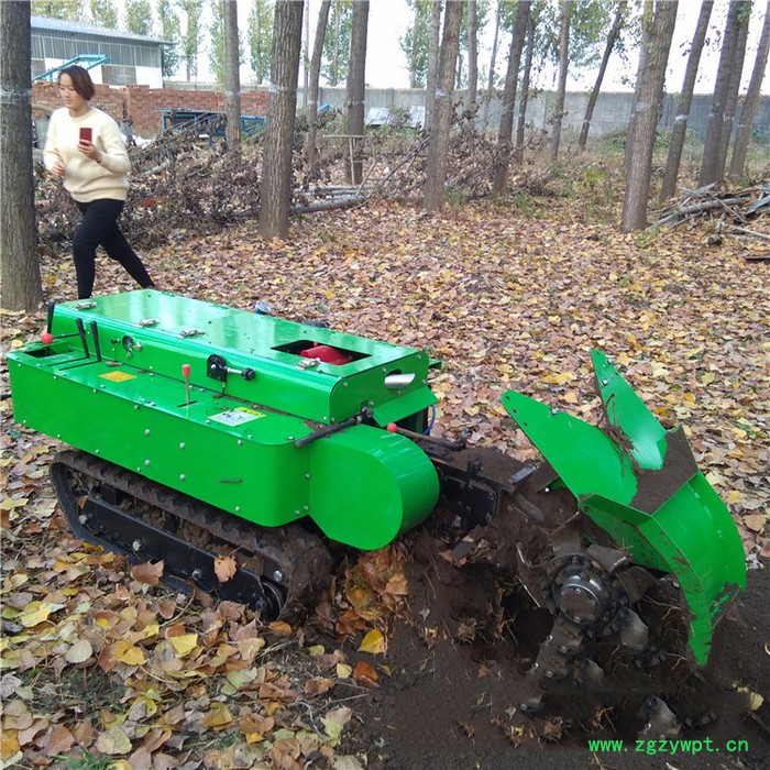 果园履带施肥机 柴油遥控开沟机 五大功能加打药一体机图2