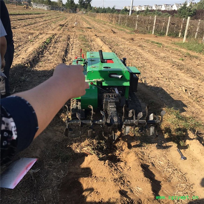 果园履带施肥机 柴油遥控开沟机 五大功能加打药一体机图7