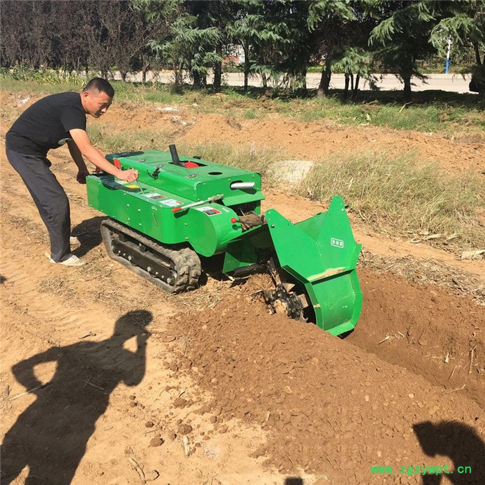 果园履带施肥机 柴油遥控开沟机 五大功能加打药一体机图6