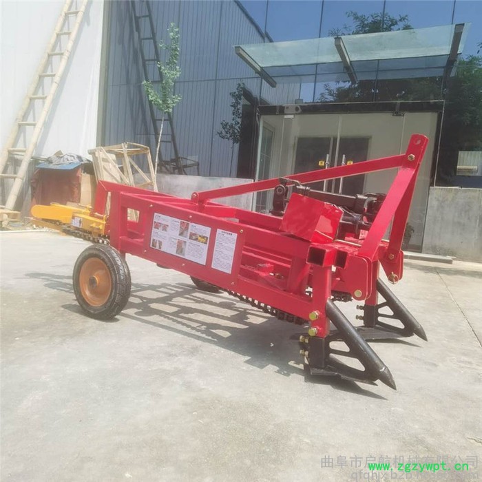 四轮带动夹链式收果机 铺放整齐多功能中药材收获机 起果子机图5