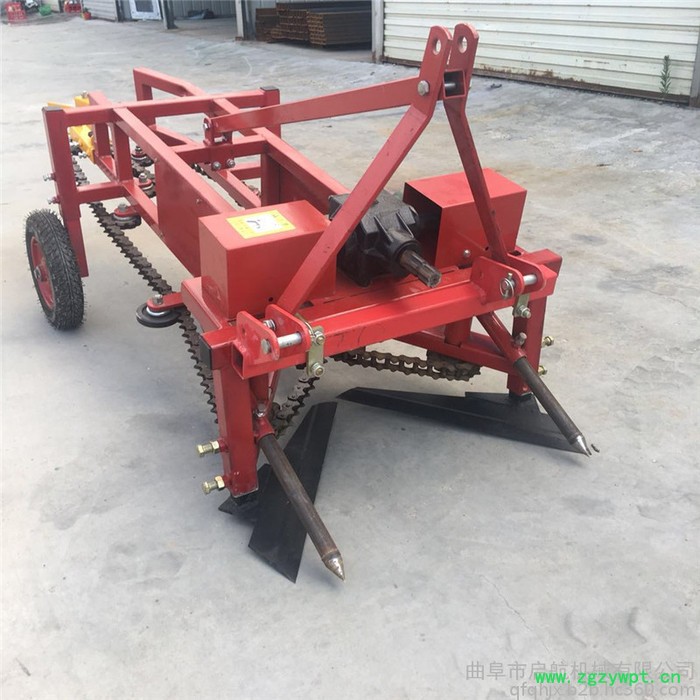 四轮带动夹链式收果机 铺放整齐多功能中药材收获机 起果子机图2