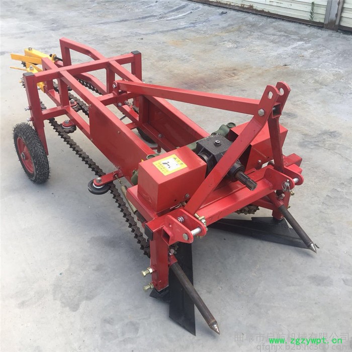 四轮带动夹链式收果机 铺放整齐多功能中药材收获机 起果子机图4