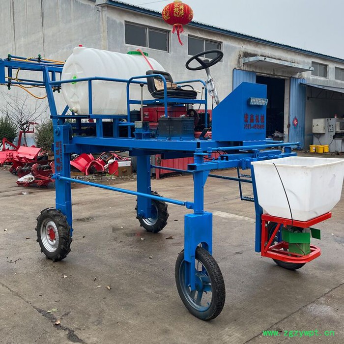 柴油水冷四轮高架打药机 转向灵活喷杆四轮打药机 蔬菜药材打药机图2