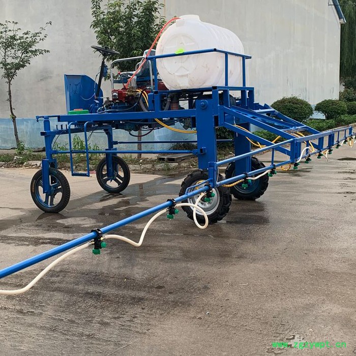 柴油水冷四轮高架打药机 转向灵活喷杆四轮打药机 蔬菜药材打药机图4
