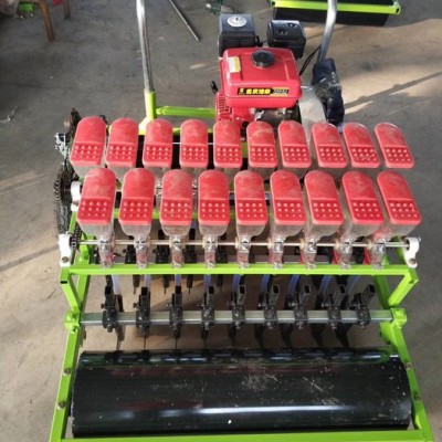 联盛蔬菜药材播种机 小颗粒蔬菜种植机手推式萝卜白菜种植机 人力油菜菠菜甜菜点播机