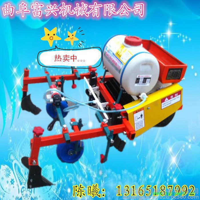 新型多功能花生播种机 农用蔬菜专用覆膜铺膜机 药材覆膜机视频图5