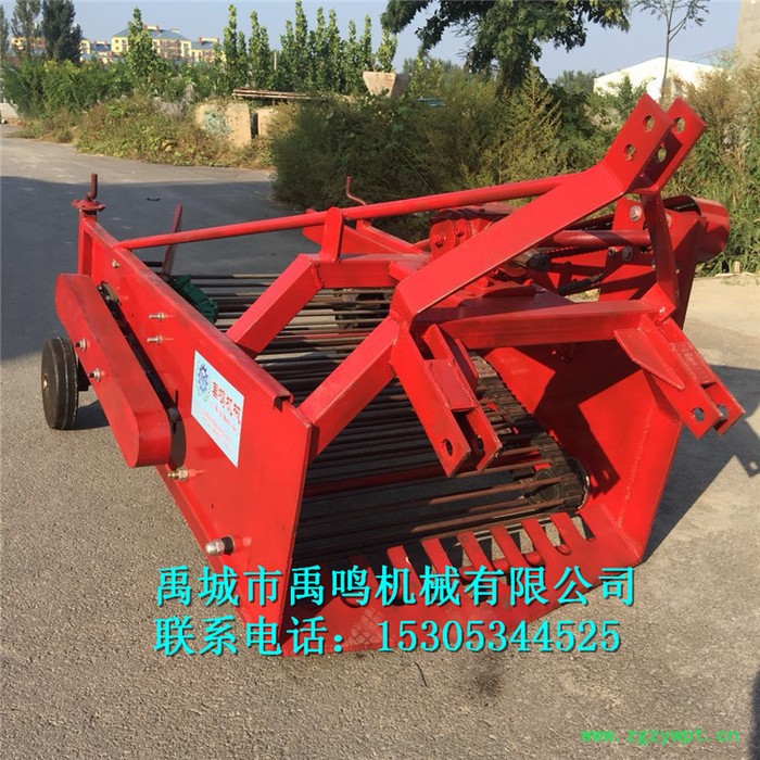 土豆收获机械  单行90公分拖拉机配套薯类收获机 红薯收割机  拖拉机后置式药材收获机图3
