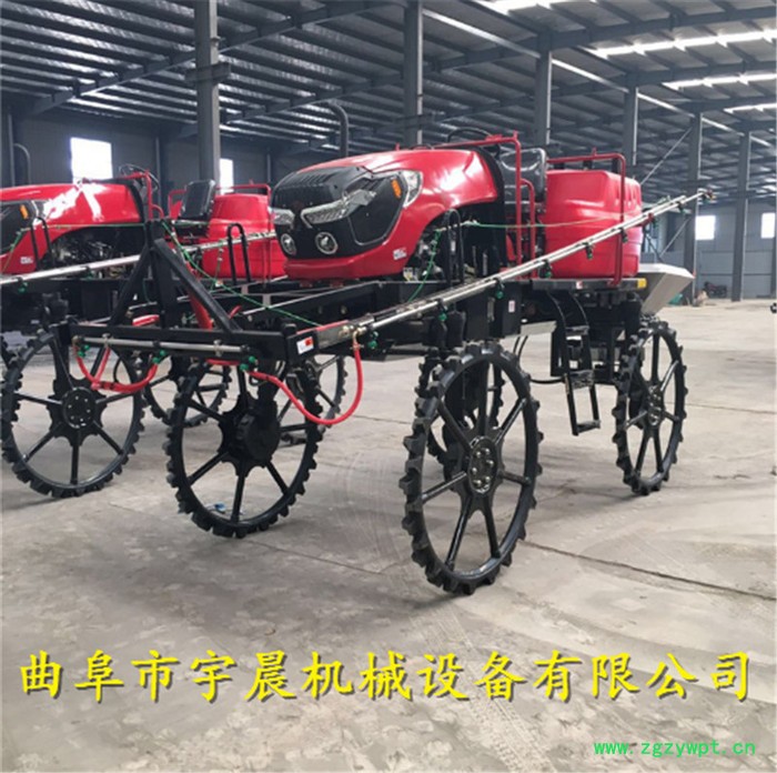 合肥52马力柴油四轮打药施肥机 小麦四轮喷药施肥机 座驾液压打药机宇晨图5