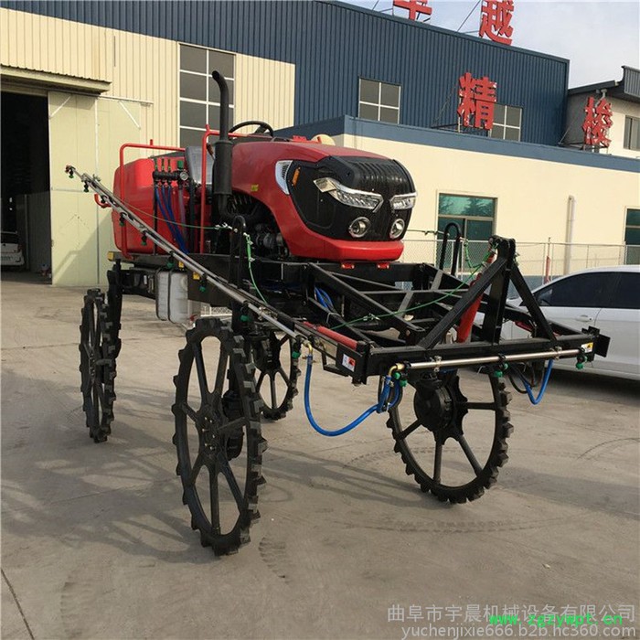 合肥52马力柴油四轮打药施肥机 小麦四轮喷药施肥机 座驾液压打药机宇晨图6