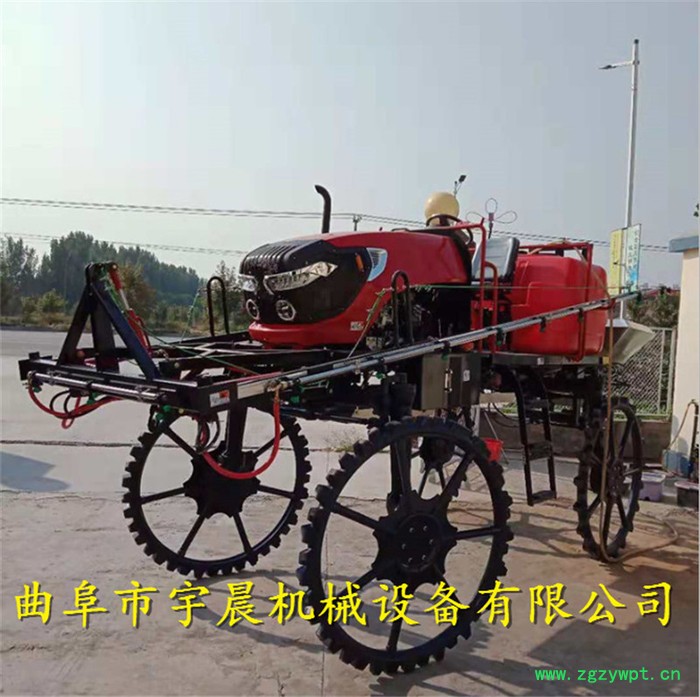 合肥52马力柴油四轮打药施肥机 小麦四轮喷药施肥机 座驾液压打药机宇晨图2