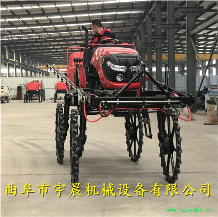 合肥52马力柴油四轮打药施肥机 小麦四轮喷药施肥机 座驾液压打药机宇晨图3