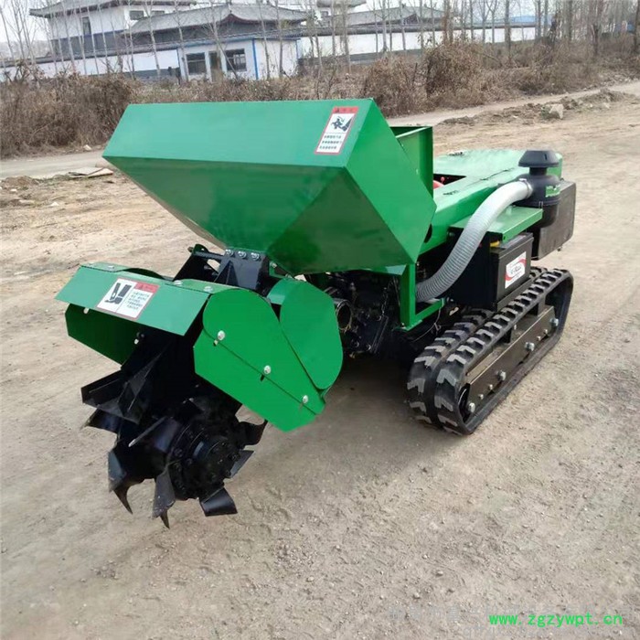 履带式柴油开沟机 自走式旋耕机 果园施肥机富兴批发图6