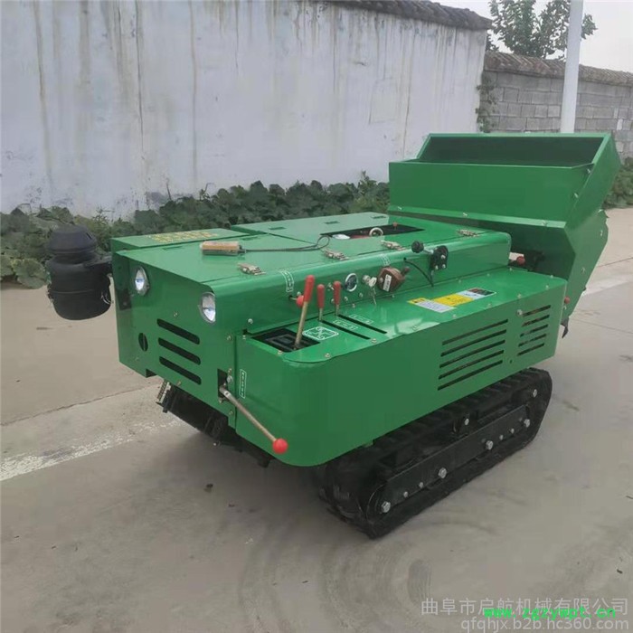 多功能果园开沟施肥机 启航多档位履带施肥机 遥控果园打药机图7