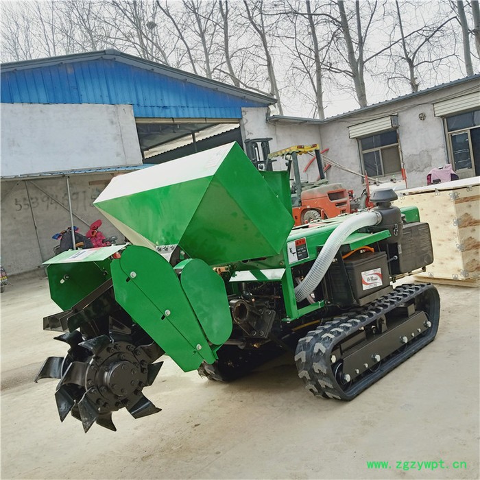 多功能果园喷药机 履带旋耕开沟回填机 橡胶履带式施肥机图8