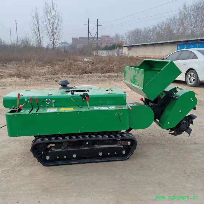 山药开沟施肥机 履带式开沟施肥回填机  智航履带施肥开沟机厂家图3
