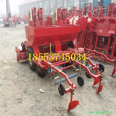 马铃薯播种施肥打药起垄覆膜机 土豆种植覆膜喷药起垄施肥机