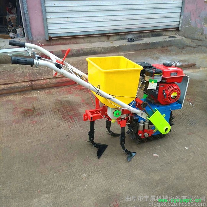 蔬菜药材播种机 多功能手推耕耘机 链轨式汽油播种机图2