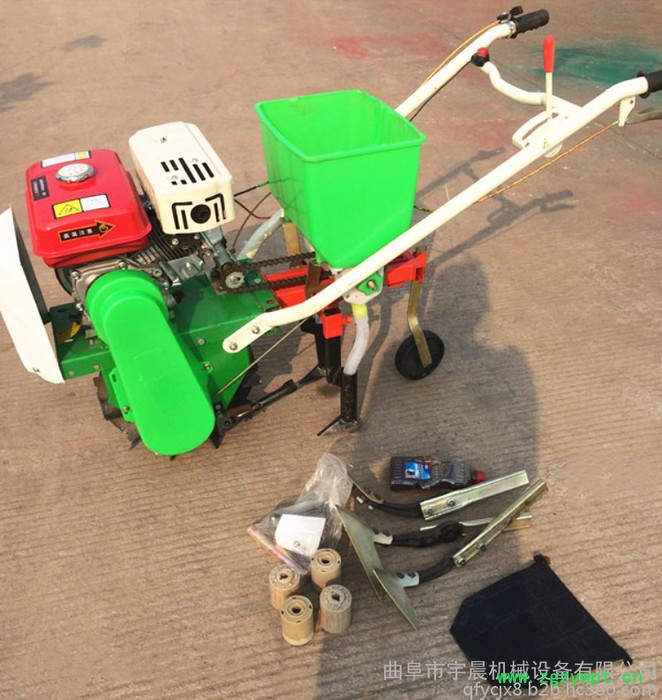 蔬菜药材播种机 多功能手推耕耘机 链轨式汽油播种机图7