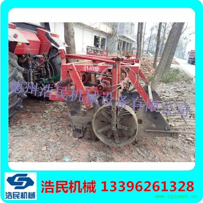 浩民机械拖拉机后置全自动药材收获机 药材收获机械可定制大型药材挖掘机图3
