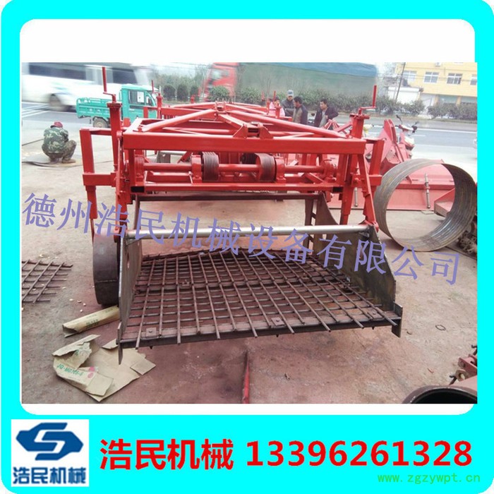 浩民机械拖拉机后置全自动药材收获机 药材收获机械可定制大型药材挖掘机图2