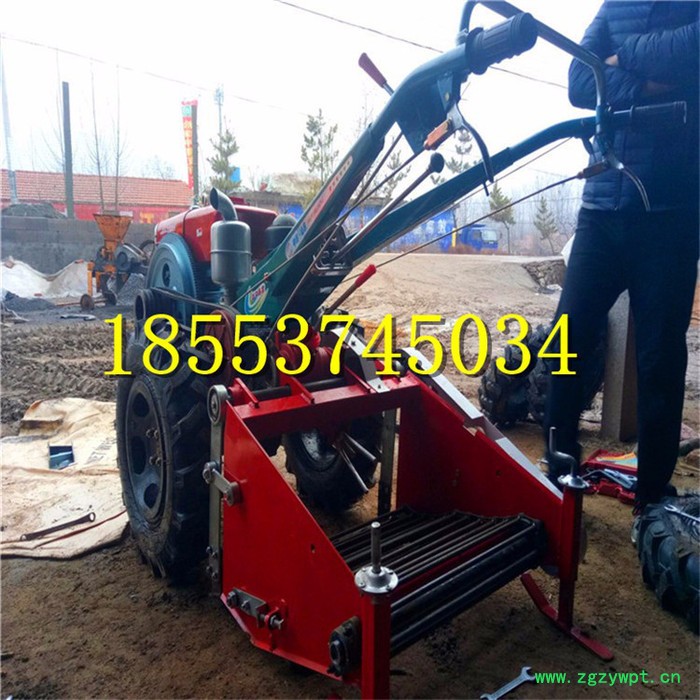 手扶土豆收获机 多功能四轮薯类收获机  中药材收获机图6