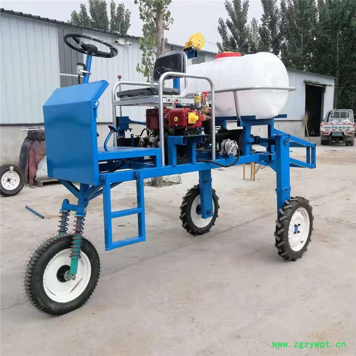 座驾式小型打药机宽喷幅液压升降喷杆打药机小麦药材地四轮喷药车厂家图3