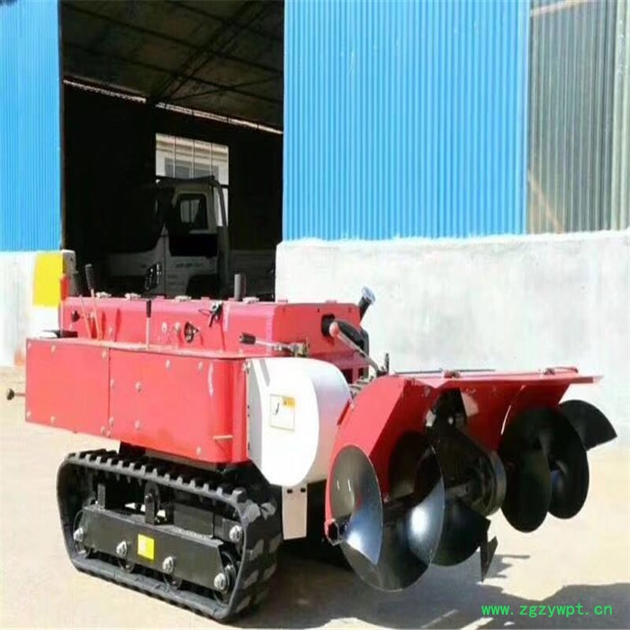 果园大棚农用履带式开沟施肥机 山东省小型大棚王旋耕机 打药机图3