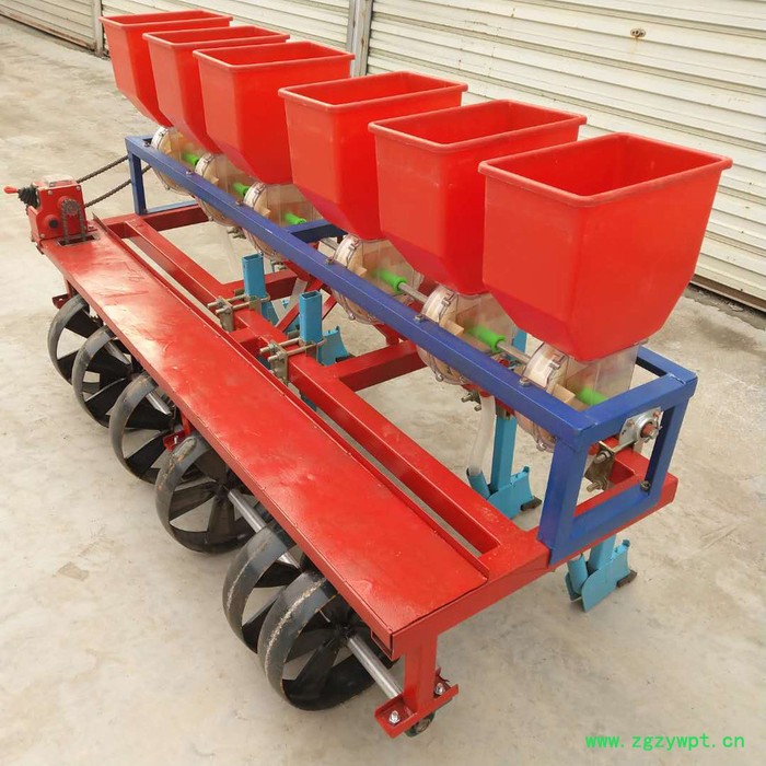 专业定做谷子白菜萝卜药材精播机 手推式谷子 萝卜精播机 小颗粒蔬菜播种机图2